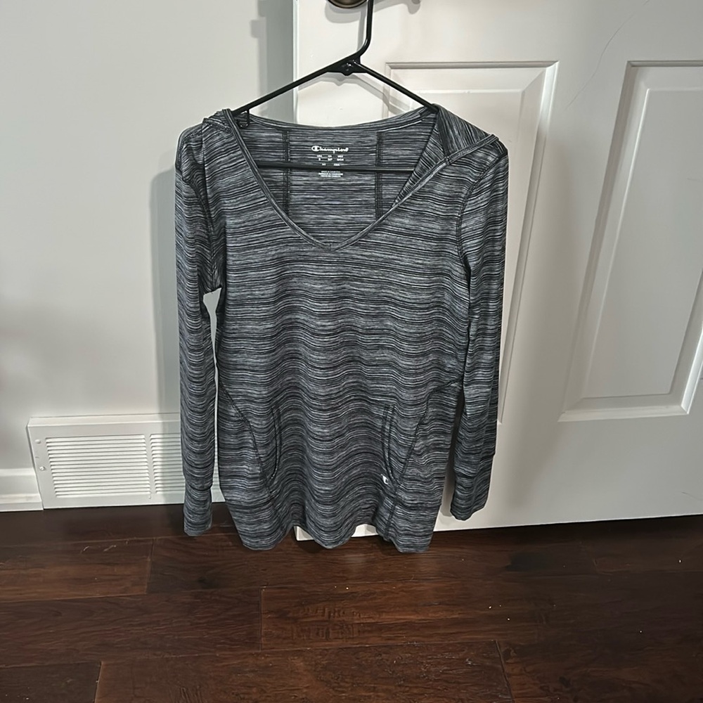 Champion Exercise Hoody- Black/Gray - Size S - Excellent Condtion